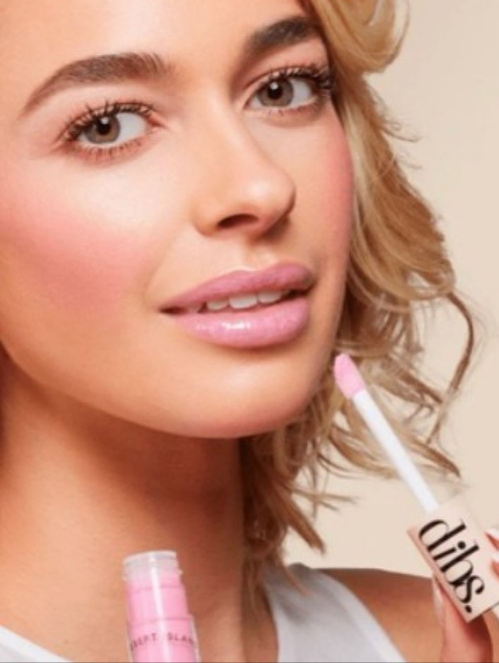 💕Dibs-'Italian Soda' Glossy Balm - Pink High-Shine Lip Gloss BNIB